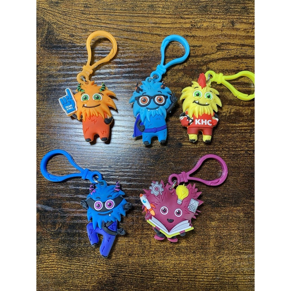 AHA Kids Heart Heroes Challenge Character Keychain Toys Hero PVC Clip-On Figures